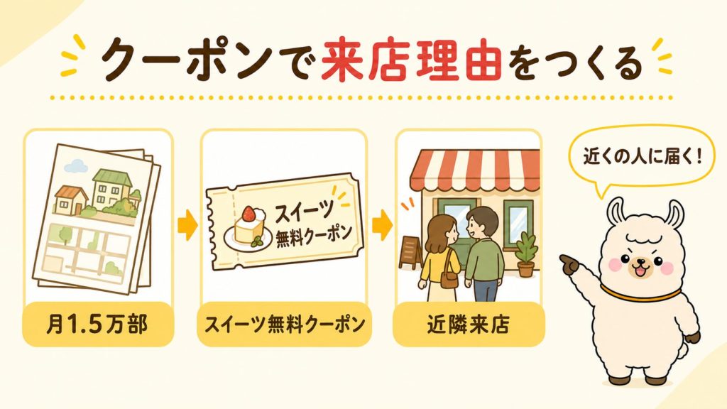 クーポンで来店理由をつくる