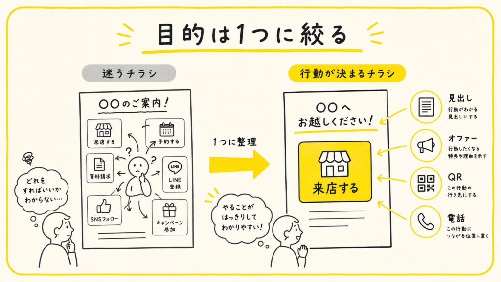 目的は1つに絞る
